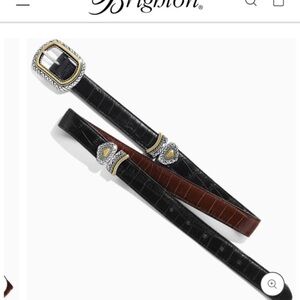 BRIGHTON MARCUS TWO TONE REVERSIBLE LEATHER BELT